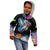 Where the Sunbird Sings Kid Hoodie with Sao Tome and Principe Flag and Color Splash Art