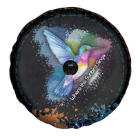 Where the Sunbird Sings Spare Tire Cover with Sao Tome and Principe Flag and Color Splash Art