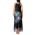 Where the Sunbird Sings Tank Maxi Dress with Sao Tome and Principe Flag and Color Splash Art
