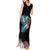 Where the Sunbird Sings Tank Maxi Dress with Sao Tome and Principe Flag and Color Splash Art
