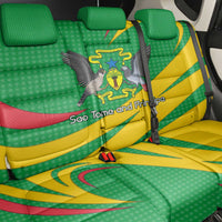Sao Tome and Principe National Emblem Back Car Seat Cover with Green Yellow Flag Pattern