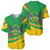 Sao Tome and Principe National Emblem Baseball Jersey with Green Yellow Flag Pattern