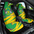 Sao Tome and Principe National Emblem Car Seat Cover with Green Yellow Flag Pattern