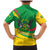 Sao Tome and Principe National Emblem Family Matching Mermaid Dress and Hawaiian Shirt with Green Yellow Flag Pattern