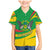 Sao Tome and Principe National Emblem Family Matching Mermaid Dress and Hawaiian Shirt with Green Yellow Flag Pattern