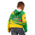 Sao Tome and Principe National Emblem Kid Hoodie with Green Yellow Flag Pattern