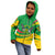 Sao Tome and Principe National Emblem Kid Hoodie with Green Yellow Flag Pattern