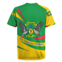 Sao Tome and Principe National Emblem Rugby Jersey with Green Yellow Flag Pattern