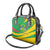 Sao Tome and Principe National Emblem Shoulder Handbag with Green Yellow Flag Pattern