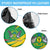 Sao Tome and Principe National Emblem Spare Tire Cover with Green Yellow Flag Pattern