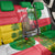Jungle Spirit Monkey Back Car Seat Cover with Sao Tome and Principe Tropical Flag Color Blocks