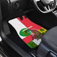 Jungle Spirit Monkey Car Mats with Sao Tome and Principe Tropical Flag Color Blocks