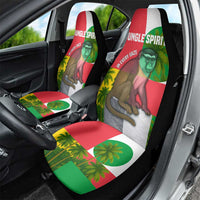 Jungle Spirit Monkey Car Seat Cover with Sao Tome and Principe Tropical Flag Color Blocks