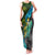 Sea Turtle Sao Tome and Principe Family Matching Tank Maxi Dress and Hawaiian Shirt with Ocean Tide and Tropical Palm Design