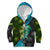Sea Turtle Sao Tome and Principe Kid Hoodie with Ocean Tide and Tropical Palm Design