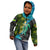 Sea Turtle Sao Tome and Principe Kid Hoodie with Ocean Tide and Tropical Palm Design