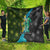 Sea Turtle Sao Tome and Principe Quilt with Ocean Tide and Tropical Palm Design