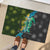 Sea Turtle Sao Tome and Principe Rubber Doormat with Ocean Tide and Tropical Palm Design