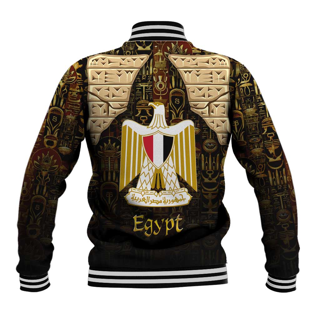 Anubis Egypt Baseball Jacket with Ancient Hieroglyph Pharaoh Spirit