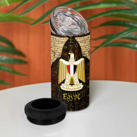Anubis Egypt 4 in 1 Can Cooler Tumbler with Ancient Hieroglyph Pharaoh Spirit