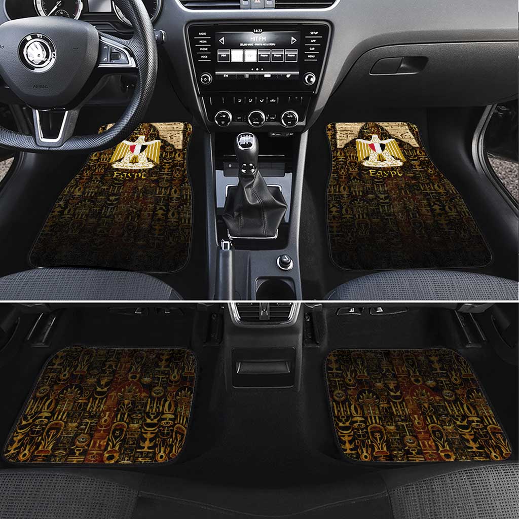 Anubis Egypt Car Mats with Ancient Hieroglyph Pharaoh Spirit
