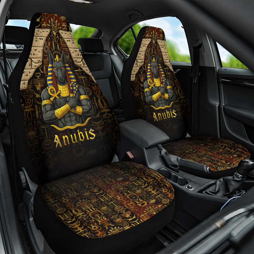 Anubis Egypt Car Seat Cover with Ancient Hieroglyph Pharaoh Spirit