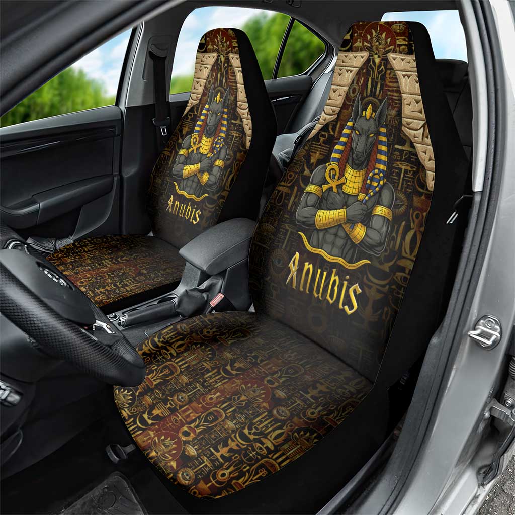 Anubis Egypt Car Seat Cover with Ancient Hieroglyph Pharaoh Spirit