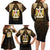 Anubis Egypt Family Matching Long Sleeve Bodycon Dress and Hawaiian Shirt with Ancient Hieroglyph Pharaoh Spirit