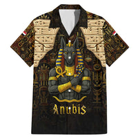 Anubis Egypt Family Matching Mermaid Dress and Hawaiian Shirt with Ancient Hieroglyph Pharaoh Spirit