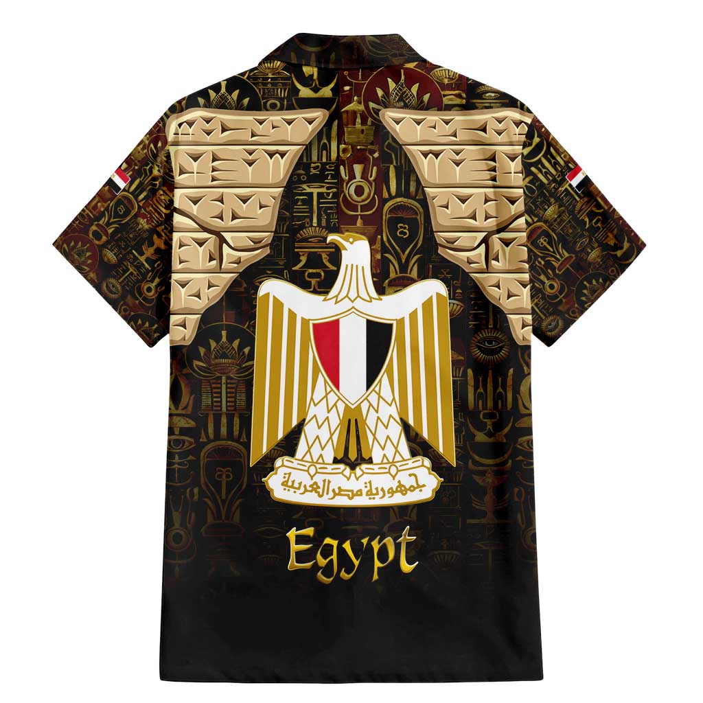 Anubis Egypt Family Matching Mermaid Dress and Hawaiian Shirt with Ancient Hieroglyph Pharaoh Spirit