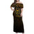 Anubis Egypt Family Matching Off Shoulder Maxi Dress and Hawaiian Shirt with Ancient Hieroglyph Pharaoh Spirit