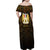 Anubis Egypt Family Matching Off Shoulder Maxi Dress and Hawaiian Shirt with Ancient Hieroglyph Pharaoh Spirit