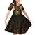 Anubis Egypt Family Matching Off Shoulder Short Dress and Hawaiian Shirt with Ancient Hieroglyph Pharaoh Spirit