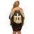 Anubis Egypt Family Matching Off Shoulder Short Dress and Hawaiian Shirt with Ancient Hieroglyph Pharaoh Spirit