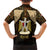 Anubis Egypt Family Matching Short Sleeve Bodycon Dress and Hawaiian Shirt with Ancient Hieroglyph Pharaoh Spirit