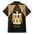Anubis Egypt Family Matching Short Sleeve Bodycon Dress and Hawaiian Shirt with Ancient Hieroglyph Pharaoh Spirit