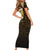 Anubis Egypt Family Matching Short Sleeve Bodycon Dress and Hawaiian Shirt with Ancient Hieroglyph Pharaoh Spirit