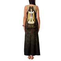 Anubis Egypt Family Matching Tank Maxi Dress and Hawaiian Shirt with Ancient Hieroglyph Pharaoh Spirit