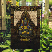 Anubis Egypt Garden Flag with Ancient Hieroglyph Pharaoh Spirit