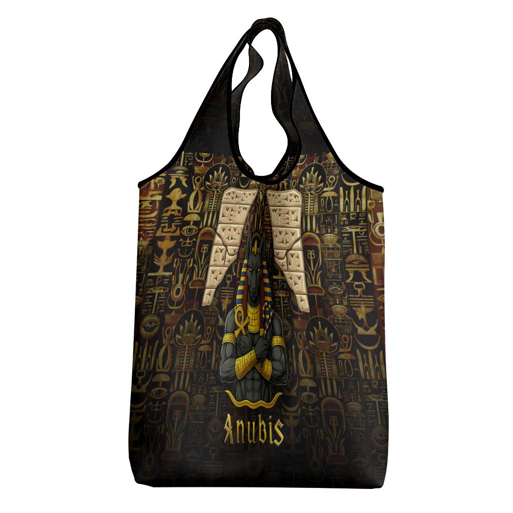 Anubis Egypt Grocery Bag with Ancient Hieroglyph Pharaoh Spirit