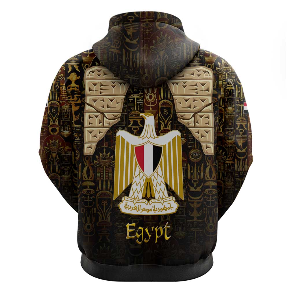 Anubis Egypt Hoodie with Ancient Hieroglyph Pharaoh Spirit