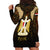 Anubis Egypt Hoodie Dress with Ancient Hieroglyph Pharaoh Spirit