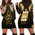Anubis Egypt Hoodie Dress with Ancient Hieroglyph Pharaoh Spirit