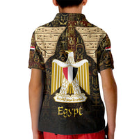Anubis Egypt Kid Polo Shirt with Ancient Hieroglyph Pharaoh Spirit
