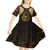 Anubis Egypt Kid Short Sleeve Dress with Ancient Hieroglyph Pharaoh Spirit