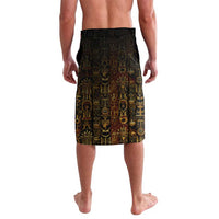 Anubis Egypt Lavalava with Ancient Hieroglyph Pharaoh Spirit