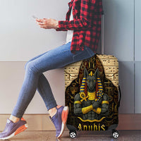 Anubis Egypt Luggage Cover with Ancient Hieroglyph Pharaoh Spirit
