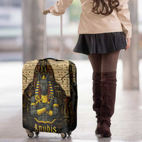 Anubis Egypt Luggage Cover with Ancient Hieroglyph Pharaoh Spirit