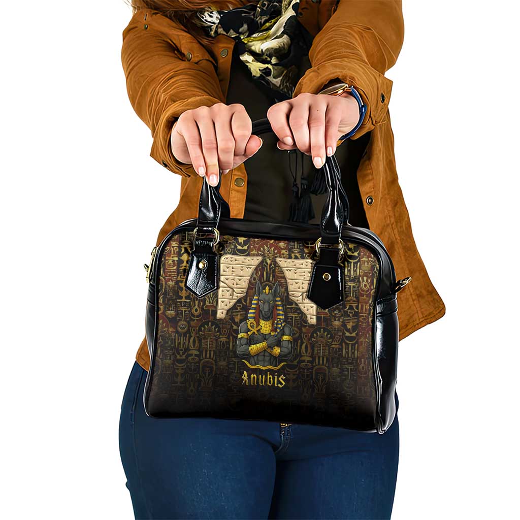 Anubis Egypt Shoulder Handbag with Ancient Hieroglyph Pharaoh Spirit
