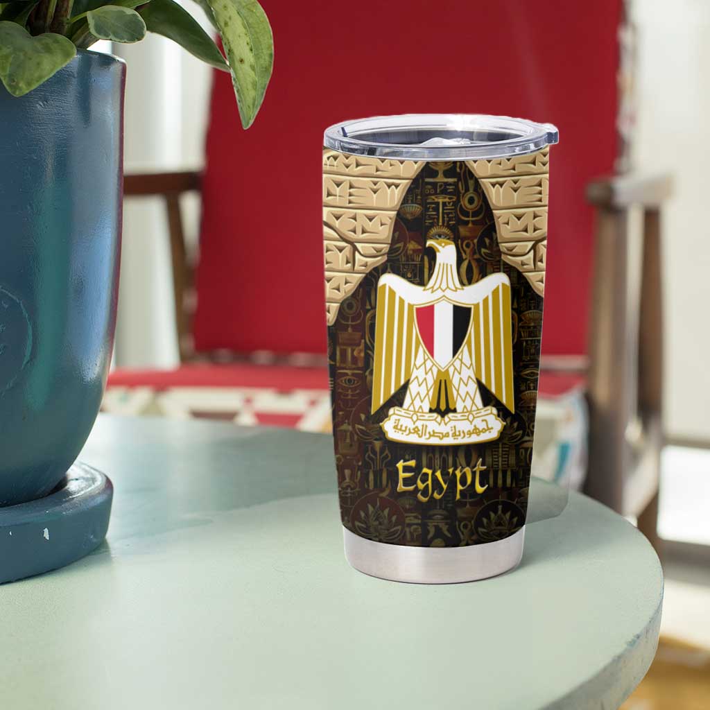 Anubis Egypt Tumbler Cup with Ancient Hieroglyph Pharaoh Spirit